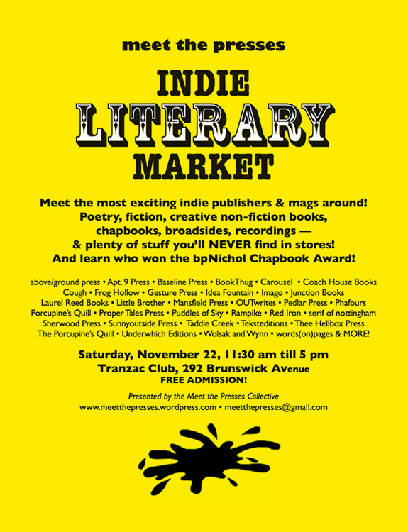 Fall 2014 Meet the Presses Indie Literary Market